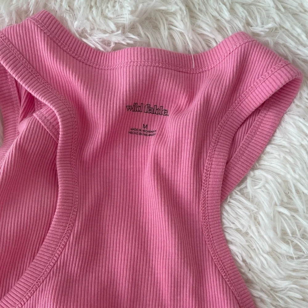 Pink Ribbed Tank Top-Target - Picture 2 of 3